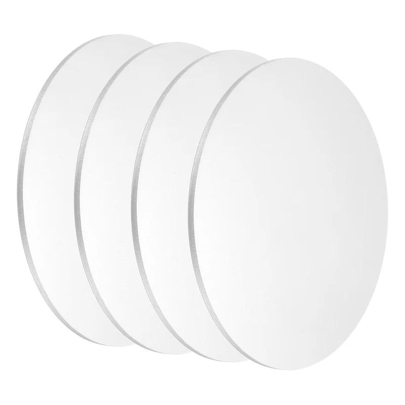4Pcs Aluminum Disc 3"(80mm) Dia 0.06"(1.5mm) Thick Round 5052 Aluminum Sheets