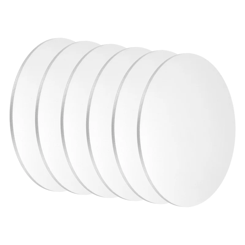 6Pcs Aluminum Disc 3"(80mm) Dia 0.06"(1.5mm) Thick Round 5052 Aluminum Sheets