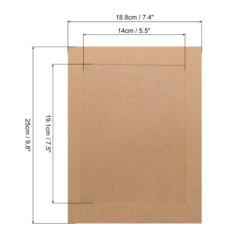 10PCS Paper Photo Frames, 10 x 7 Inch Cardboard Picture Frames with Clips & Strings, DIY Photo Hanging Display for Home Office Decor, Brown