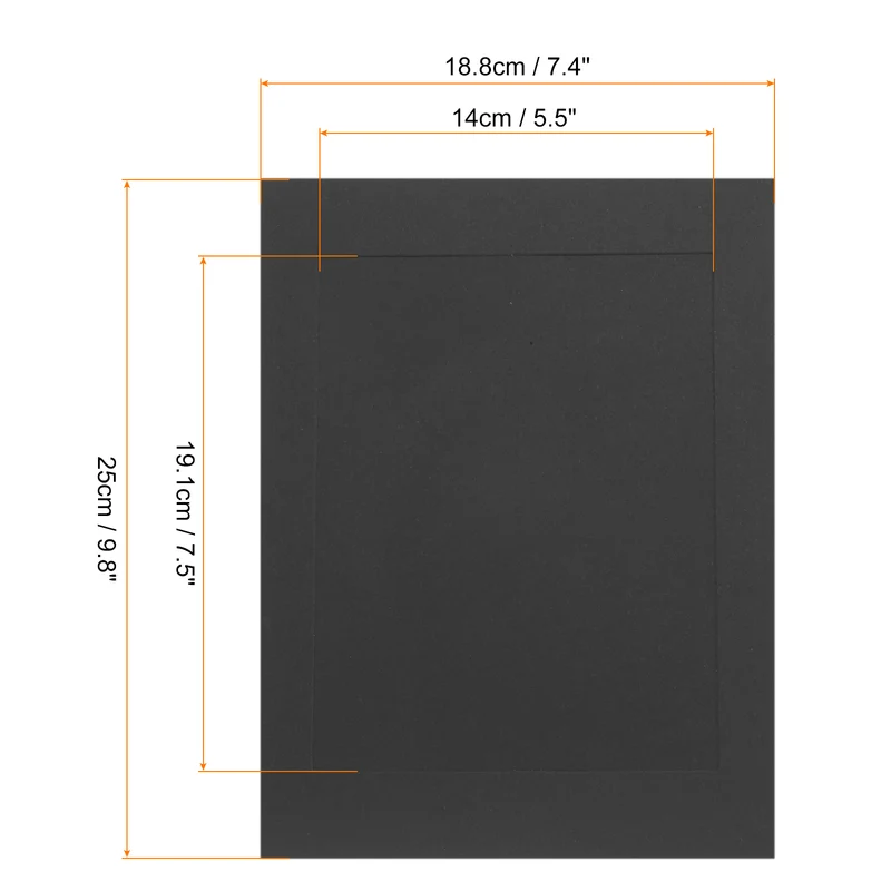 10PCS Paper Photo Frames, 5 x 7 Inch Cardboard Picture Frames with Clips & Strings, DIY Photo Hanging Display for Home Office Decor, Black