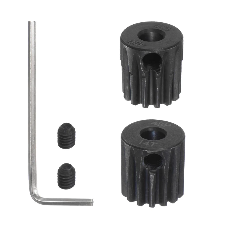 48P Hardened Pinion Motor Gear Set 13T 14T 1/8 inch RC Motor Shaft