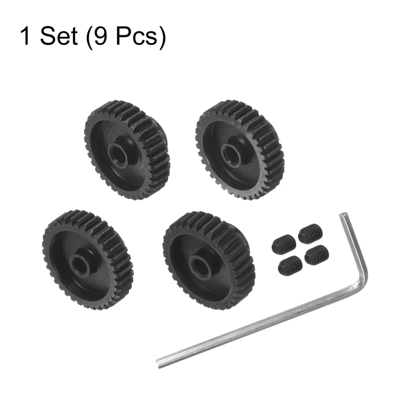 48P Hardened Pinion Motor Gear Set 32T 33T 34T 35T 1/8 Inch RC Motor Shaft