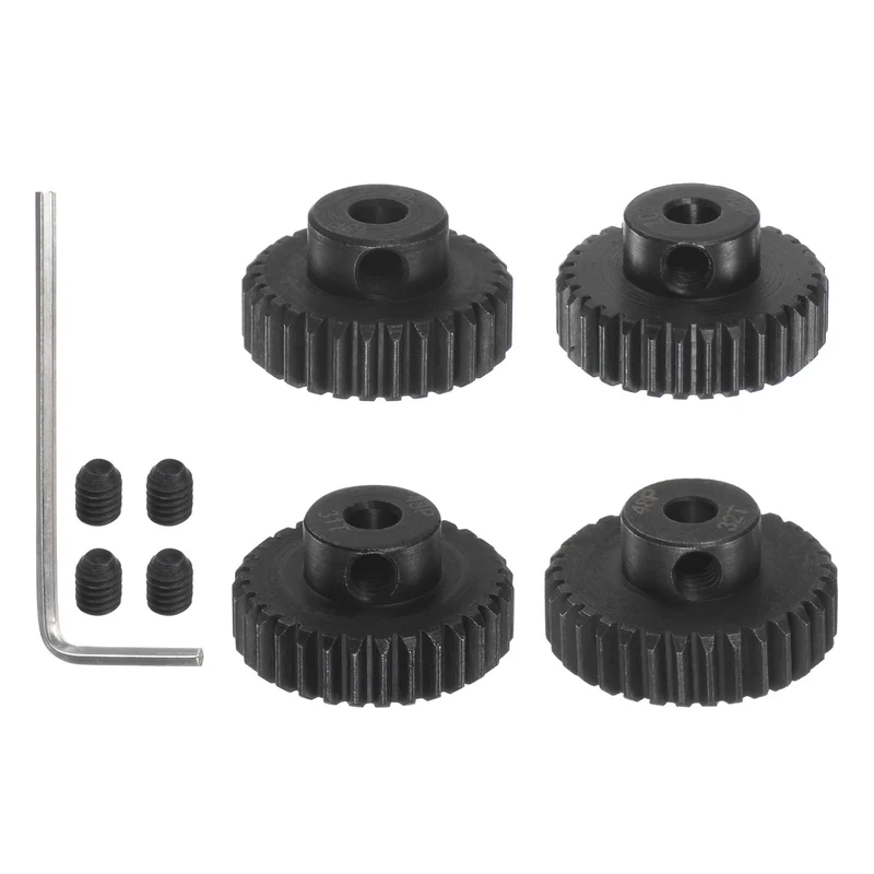48P Hardened Pinion Motor Gear Set 29T 30T 31T 32T 1/8 Inch RC Motor Shaft