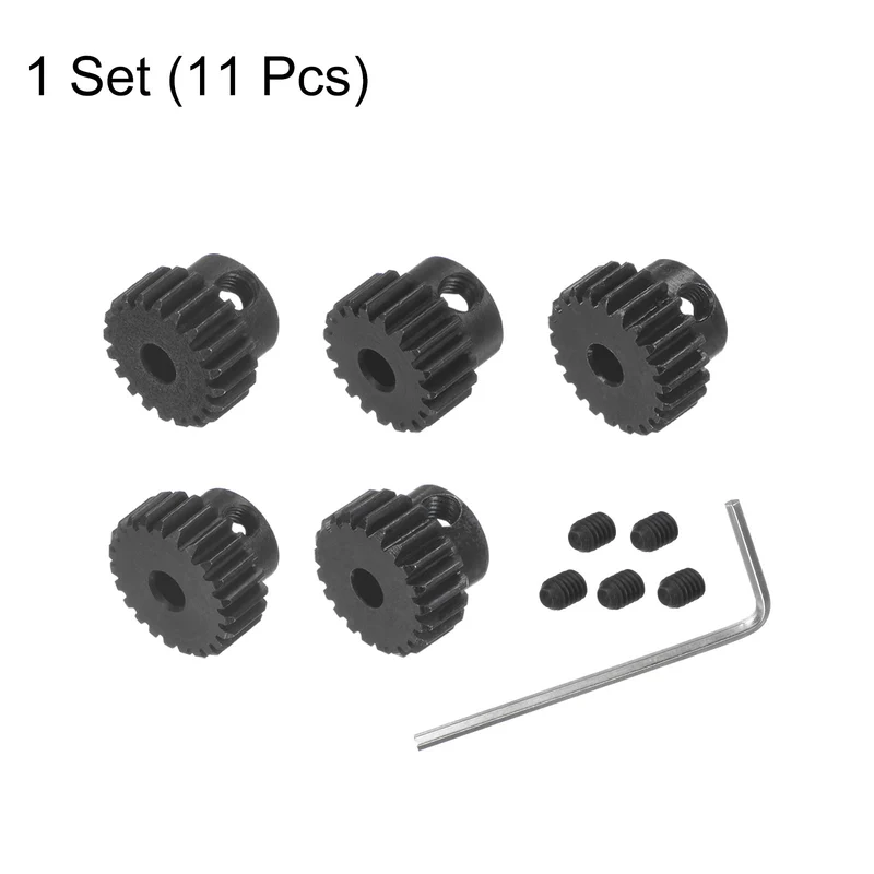 48P Hardened Pinion Motor Gear Set 19T 20T 21T 22T 23T 1/8 Inch RC Motor Shaft