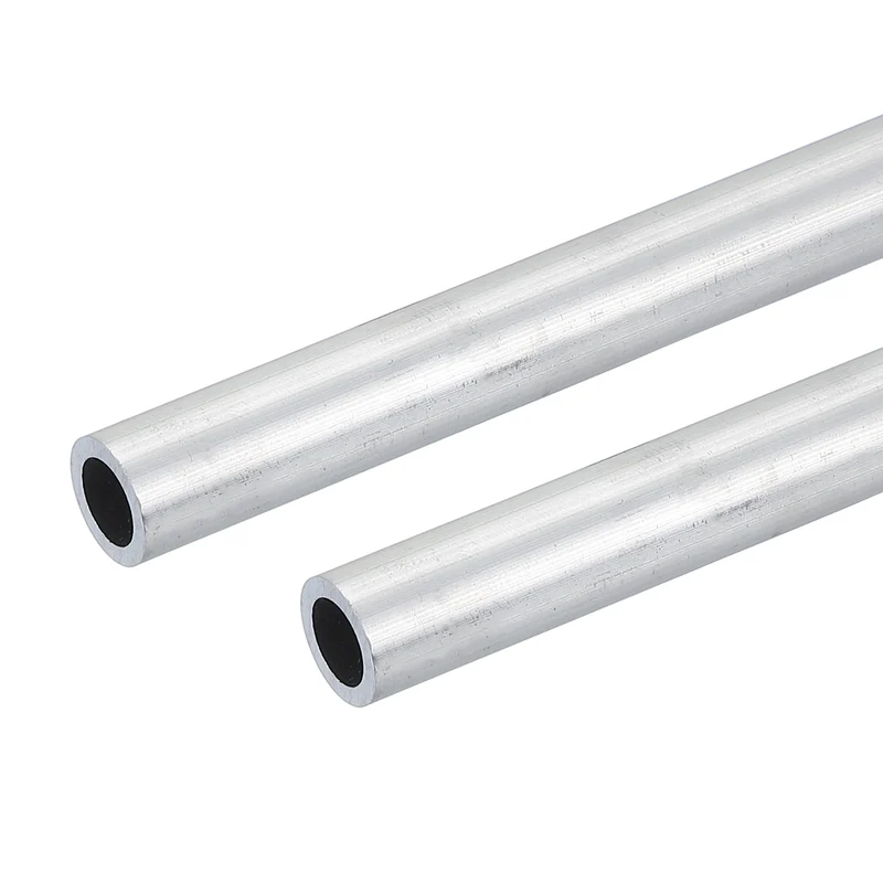 2 Pcs 6063 Aluminum Tube, 13mm OD 2mm Thickness 300mm Length Round Tubing