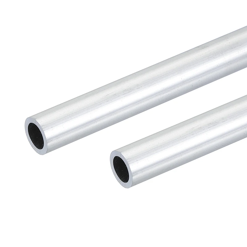 2 Pcs 6063 Aluminum Tube, 14mm OD 2mm Thickness 300mm Length Round Tubing