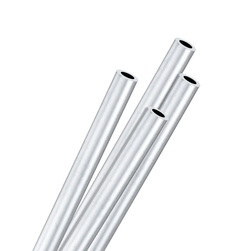 4-Pack 6063 Aluminum Round Tube, 5mmx8mm(IDxOD) 250mm Length Straight Tubing