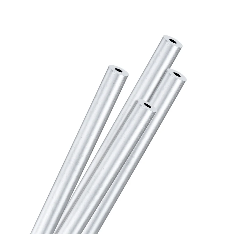 4-Pack 6063 Aluminum Round Tube, 3mmx8mm(IDxOD) 250mm Length Straight Tubing