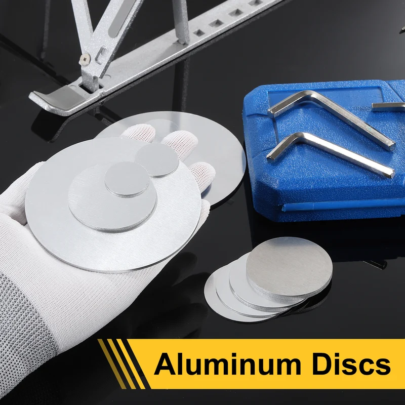 6Pcs Aluminum Disc 2"(60mm) Dia 0.12"(3mm) Thick Round 5052 Aluminum Sheets