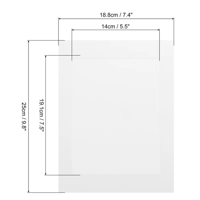 10PCS 10 x 7 Inch Paper Photo Frames with Clips & Strings, White