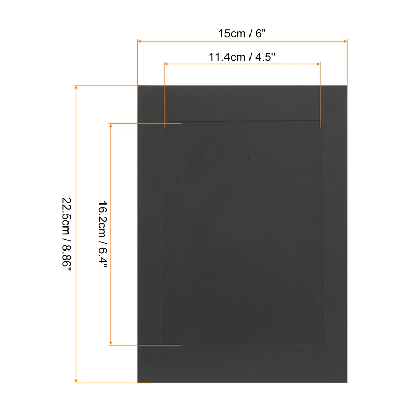 10PCS Paper Photo Frames, 9 x 6 Inch Cardboard Picture Frames with Clips & Strings, DIY Photo Hanging Display for Home Office Decor, Black