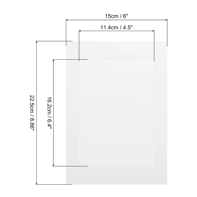 10PCS 9 x 6 Inch Paper Photo Frames with Clips & Strings, White