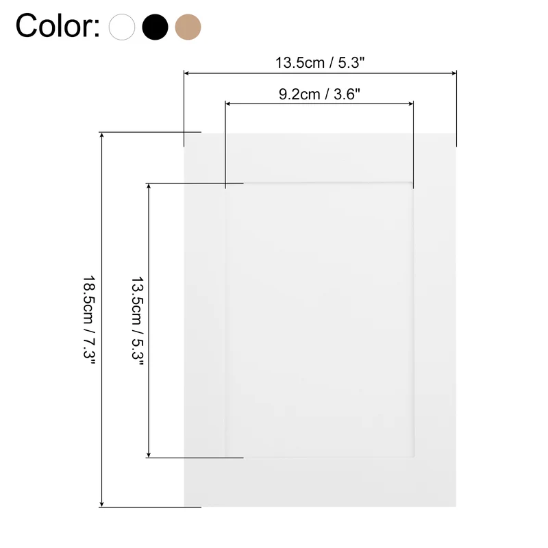 30PCS Paper Photo Frame, 7 x 5 Inch Cardboard Picture Frames with Clips & Strings DIY Photo Hanging Display for Home Office Decor, Black&White