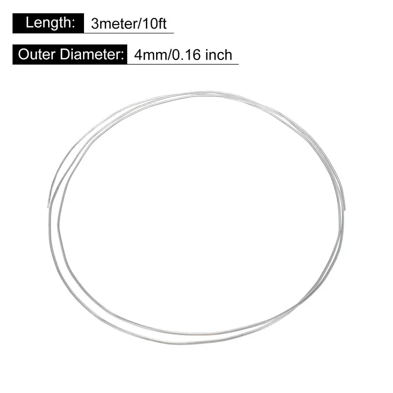 Aluminum Coiled Tubing 5/32" OD 3/64" Wall Thickness 10ft Seamless Round Tube