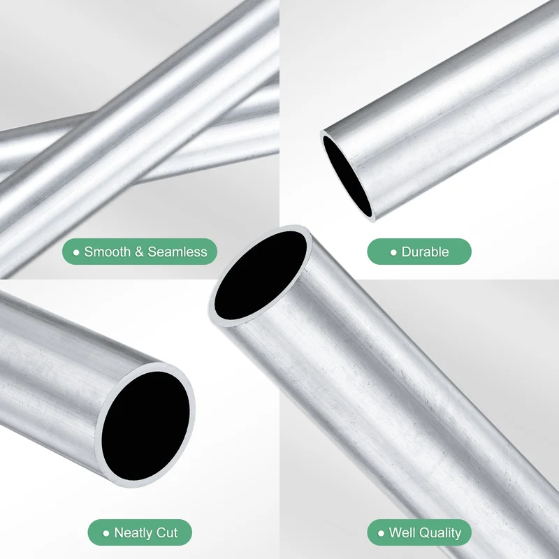1-Pack 6063 Aluminum Round Tube, 20mmx23mm(IDxOD) 400mm Length Straight Tubing