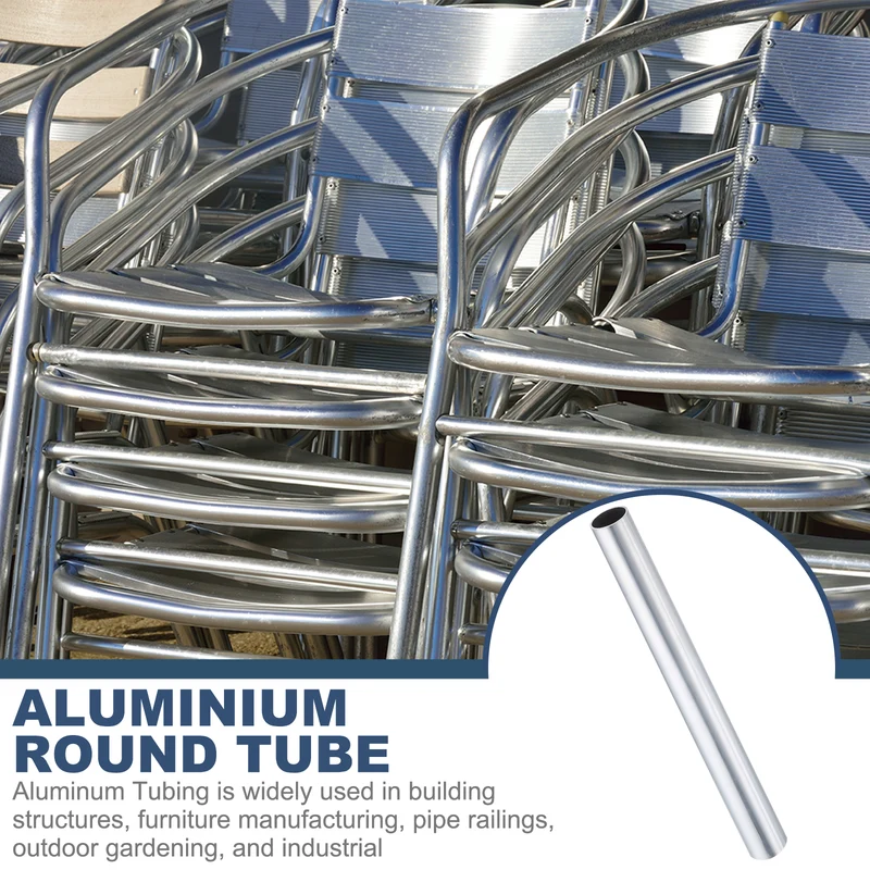 6063 Aluminum Tubing 1/8" (22mm) OD x 13/16" (20mm) ID x 10" Length 1mm Thick