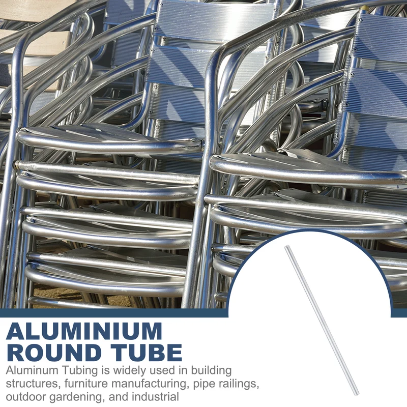 6063 Aluminum Tubing 5/16" (8mm) OD x 1/16" (2mm) ID x 12" Length 3mm Thick