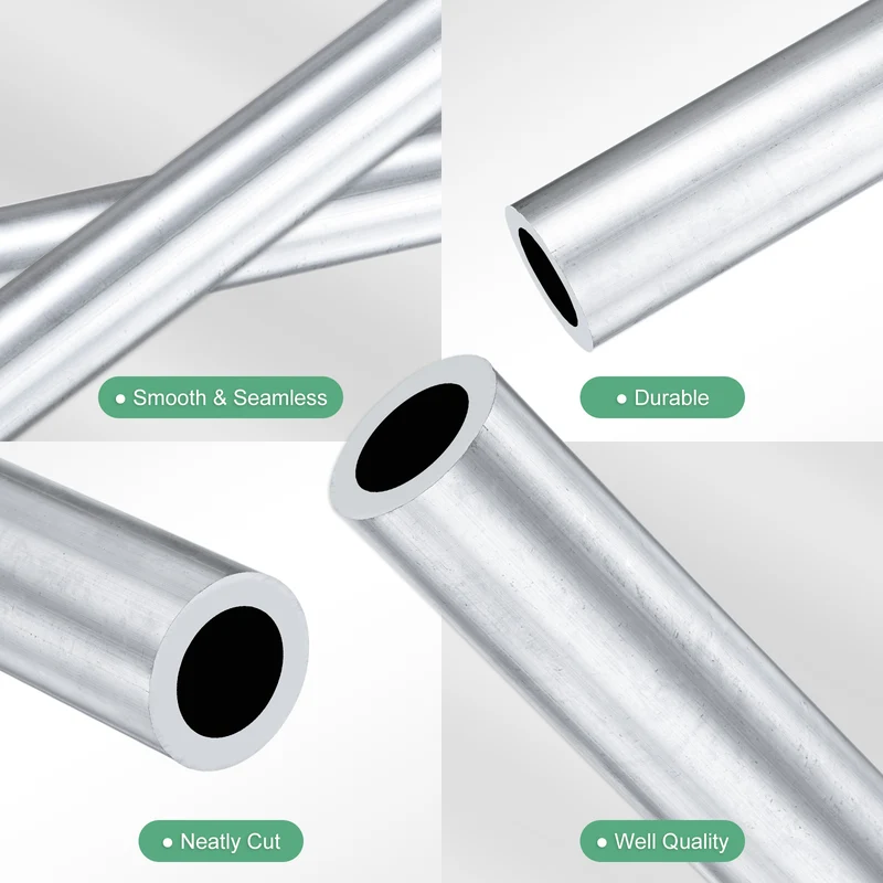 1-Pack 6063 Aluminum Round Tube, 14mmx22mm(IDxOD) 250mm Length Straight Tubing