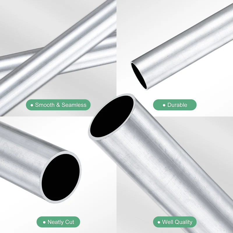 1-Pack 6063 Aluminum Round Tube, 18mmx20mm(IDxOD) 250mm Length Straight Tubing