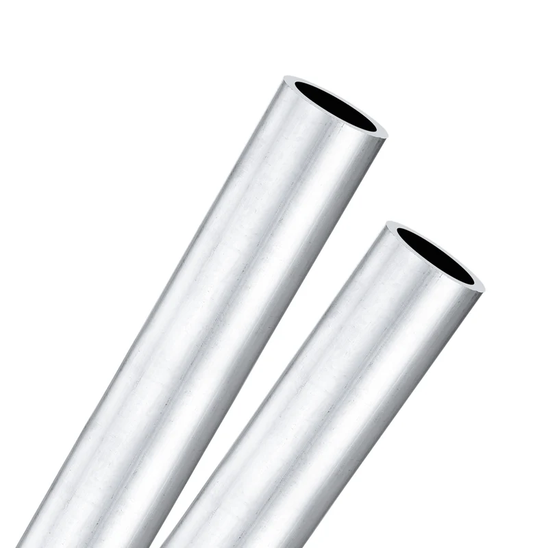 2-Pack 6063 Aluminum Round Tube, 15mmx19mm(IDxOD) 250mm Length Straight Tubing