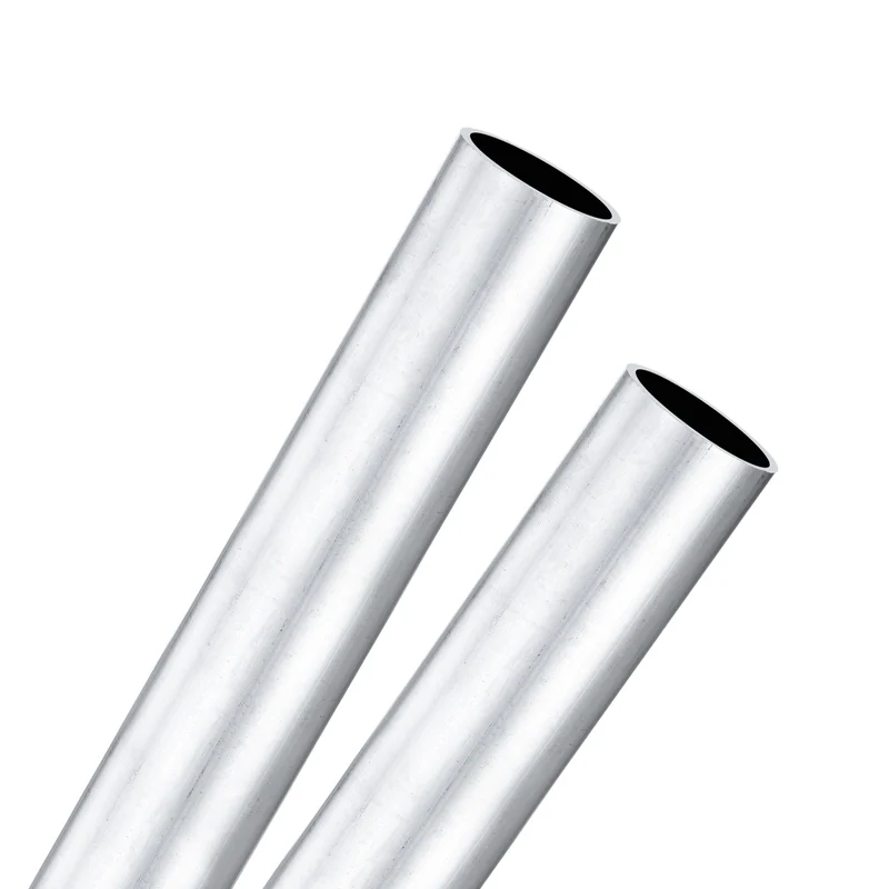 2-Pack 6063 Aluminum Round Tube, 16mmx18mm(IDxOD) 250mm Length Straight Tubing