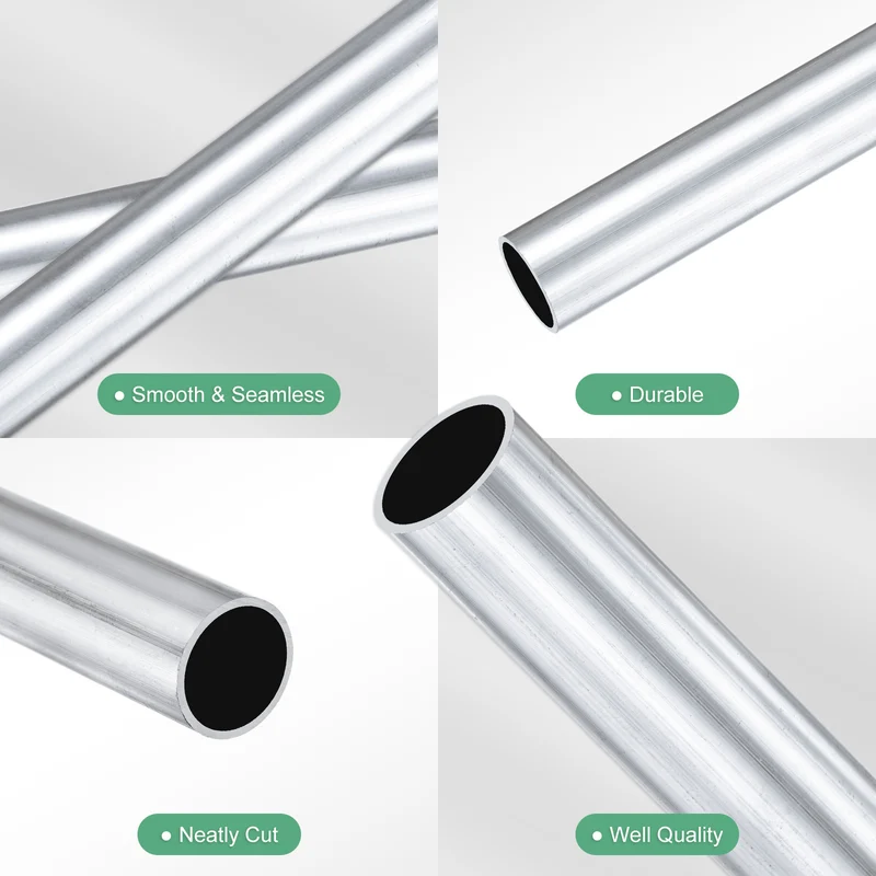 1-Pack 6063 Aluminum Round Tube, 14mmx16mm(IDxOD) 250mm Length Straight Tubing