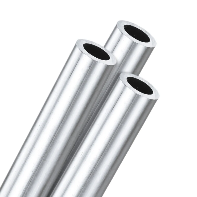 3-Pack 6063 Aluminum Round Tube, 8mmx12mm(IDxOD) 100mm Length Straight Tubing