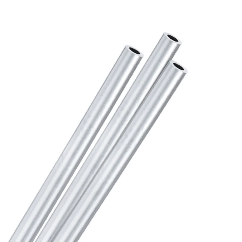 3-Pack 6063 Aluminum Round Tube, 6mmx10mm(IDxOD) 300mm Length Straight Tubing