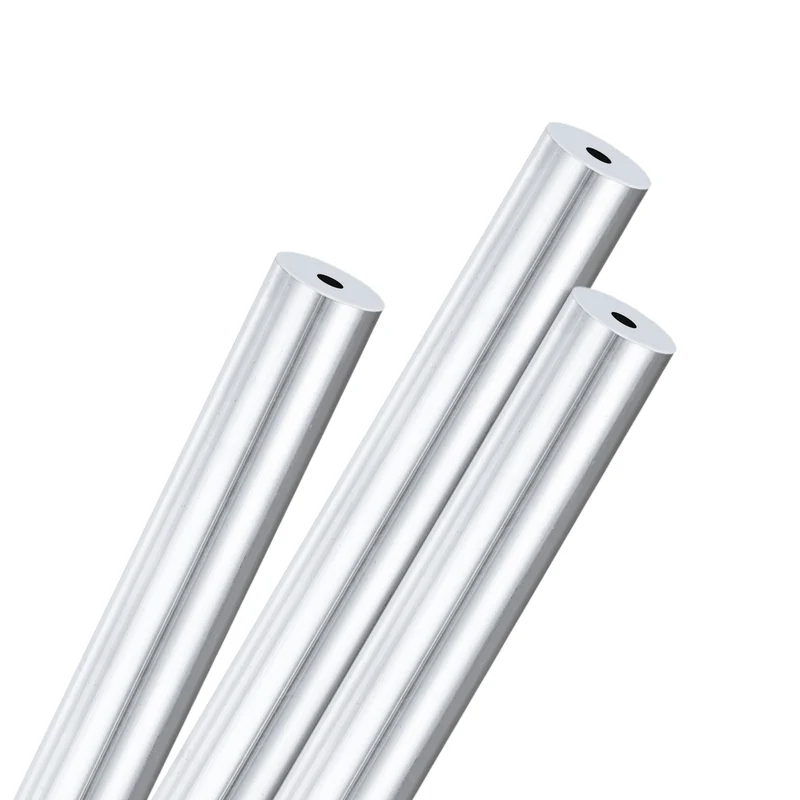 3-Pack 6063 Aluminum Round Tube, 3mmx12mm(IDxOD) 250mm Length Straight Tubing