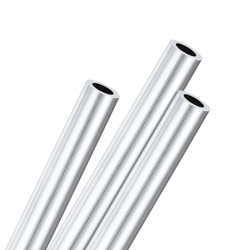 3-Pack 6063 Aluminum Round Tube, 7mmx11mm(IDxOD) 250mm Length Straight Tubing