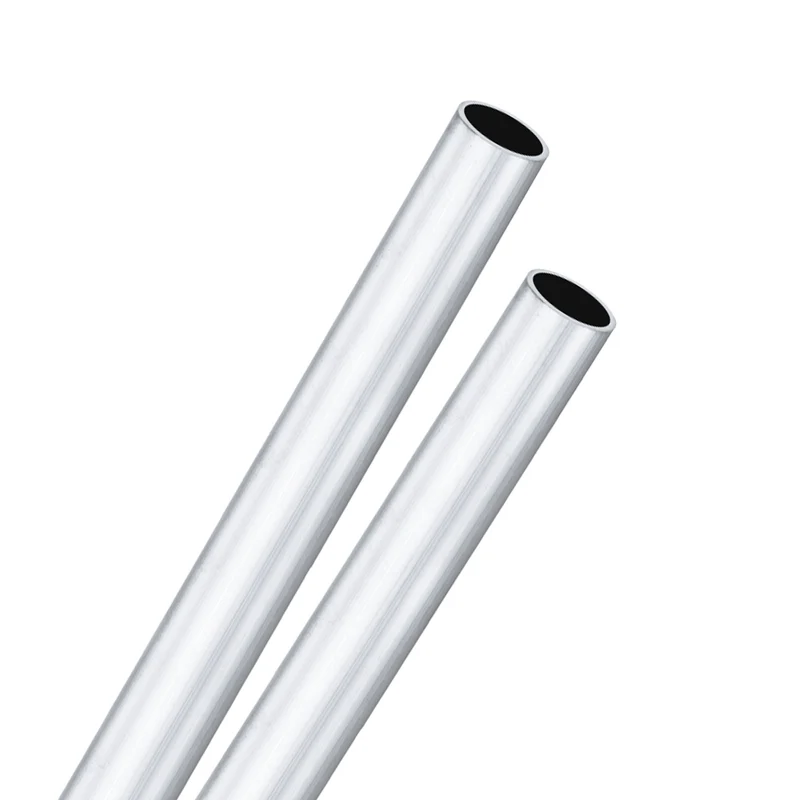 2-Pack 6063 Aluminum Round Tube, 16mmx19mm(IDxOD) 300mm Length Straight Tubing