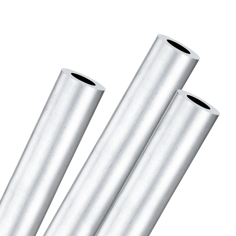 3-Pack 6063 Aluminum Round Tube, 10mmx18mm(IDxOD) 300mm Length Straight Tubing