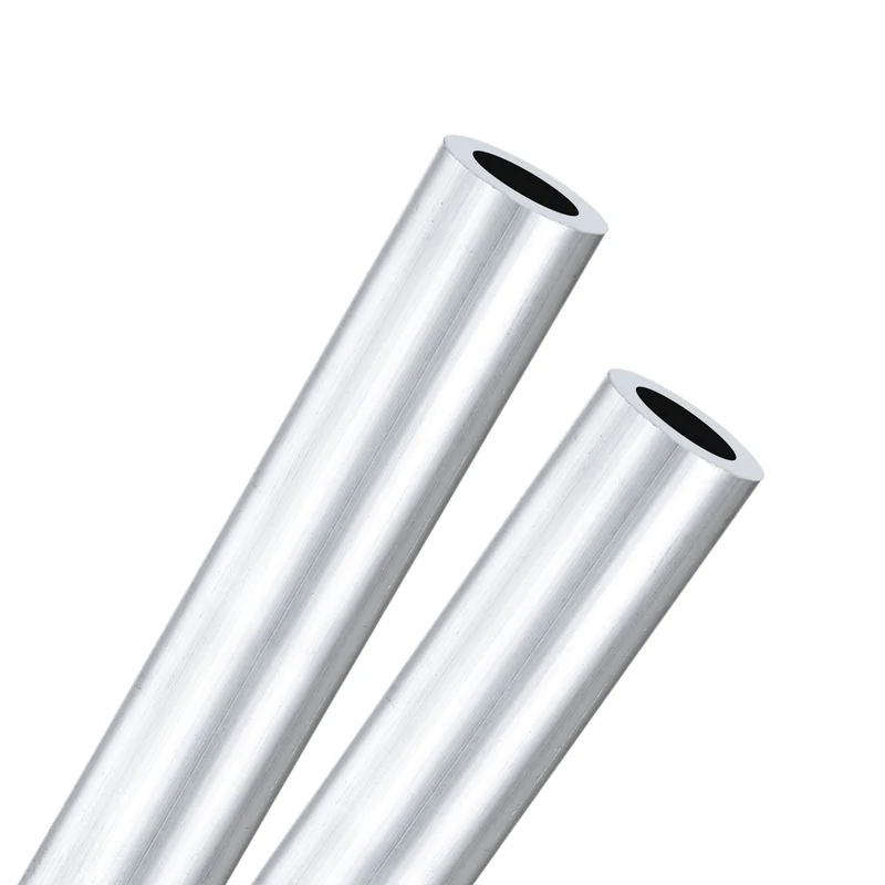 2-Pack 6063 Aluminum Round Tube, 11mmx17mm(IDxOD) 300mm Length Straight Tubing