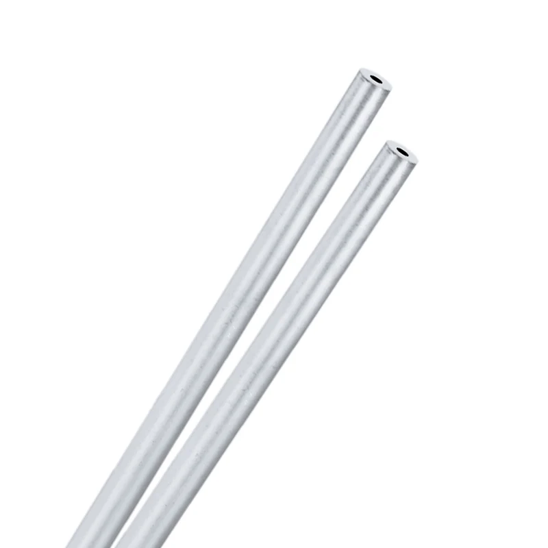 2-Pack 6063 Aluminum Round Tube, 3mmx8mm(IDxOD) 300mm Length Straight Tubing