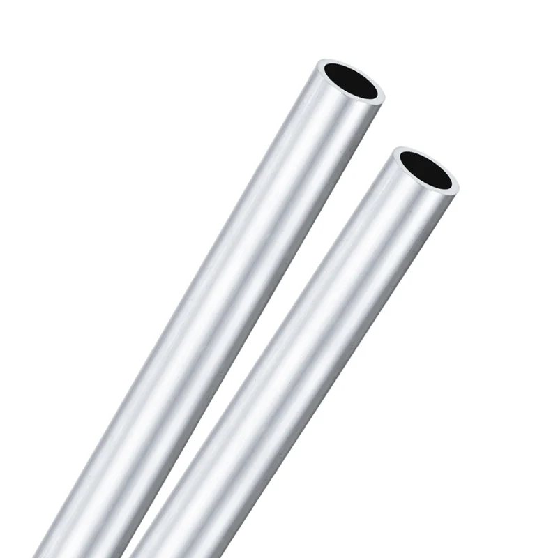 2-Pack 6063 Aluminum Round Tube, 16mmx20mm(IDxOD) 300mm Length Straight Tubing