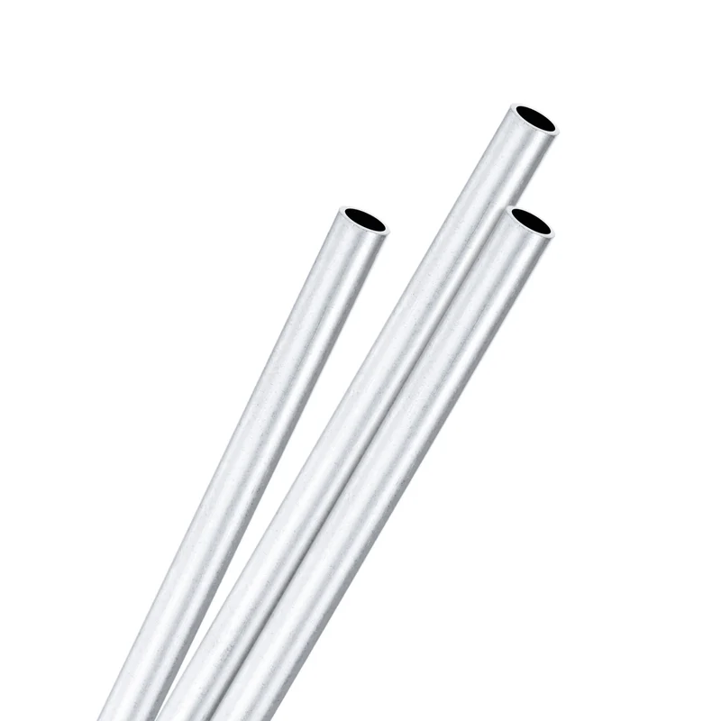 3-Pack 6063 Aluminum Round Tube, 4mmx5mm(IDxOD) 250mm Length Straight Tubing