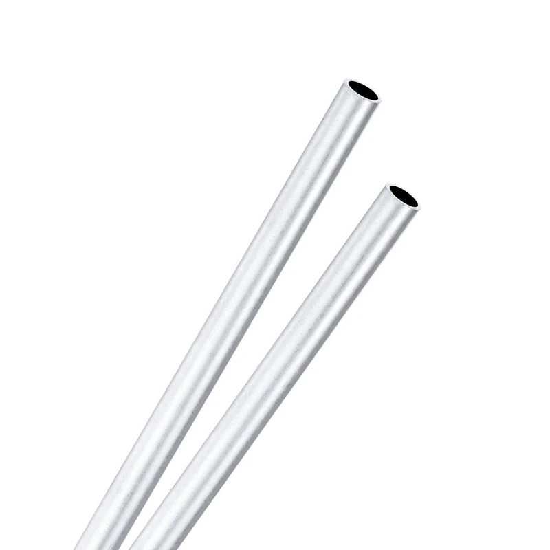 2-Pack 6063 Aluminum Round Tube, 4mmx5mm(IDxOD) 250mm Length Straight Tubing