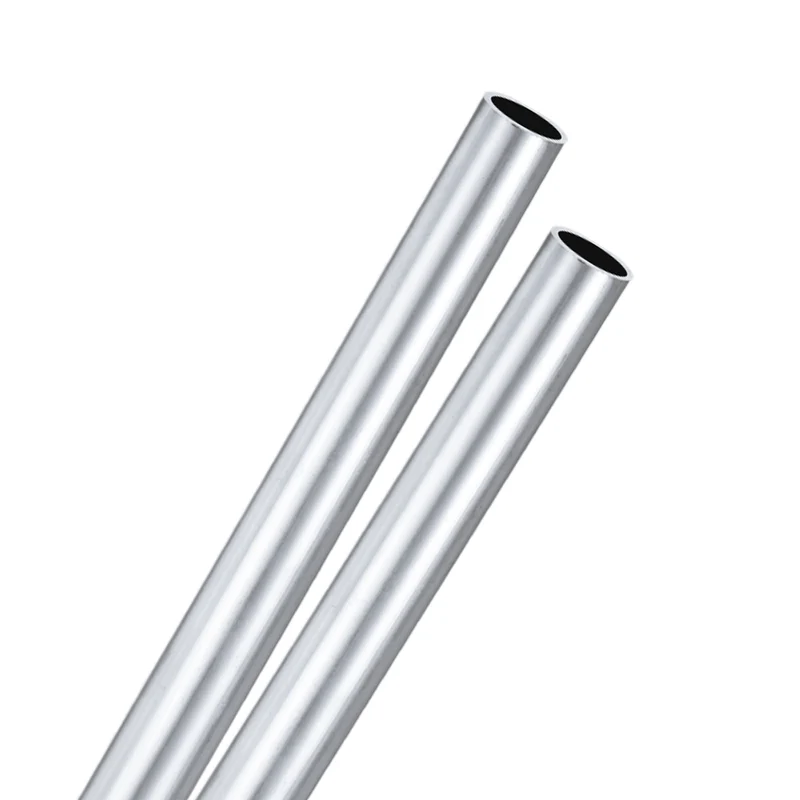 2-Pack 6063 Aluminum Round Tube, 14mmx17mm(IDxOD) 300mm Length Straight Tubing