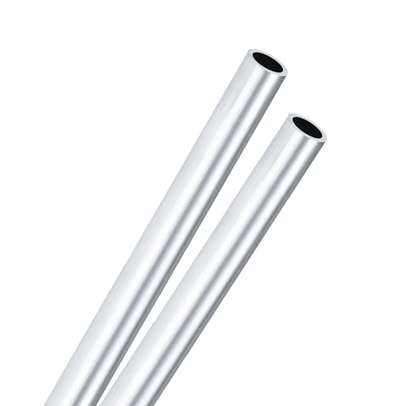 2-Pack 6063 Aluminum Round Tube, 12mmx16mm(IDxOD) 300mm Length Straight Tubing