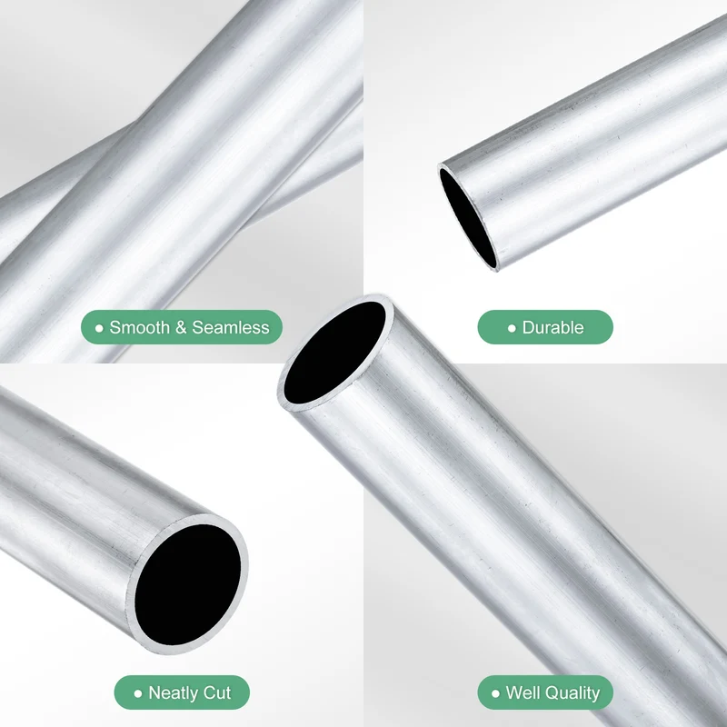 1-Pack 6063 Aluminum Round Tube, 19mmx22mm(IDxOD) 300mm Length Straight Tubing