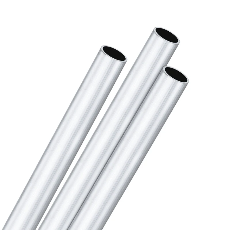 3-Pack 6063 Aluminum Round Tube, 16mmx19mm(IDxOD) 300mm Length Straight Tubing