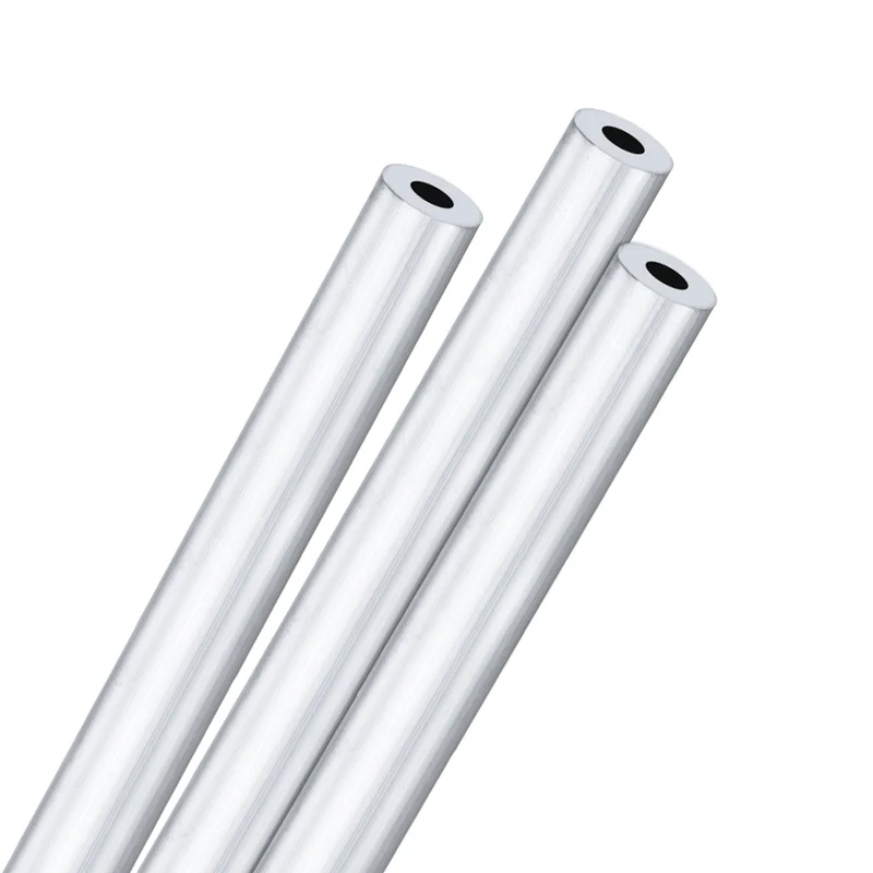 3-Pack 6063 Aluminum Round Tube, 10mmx19mm(IDxOD) 300mm Length Straight Tubing