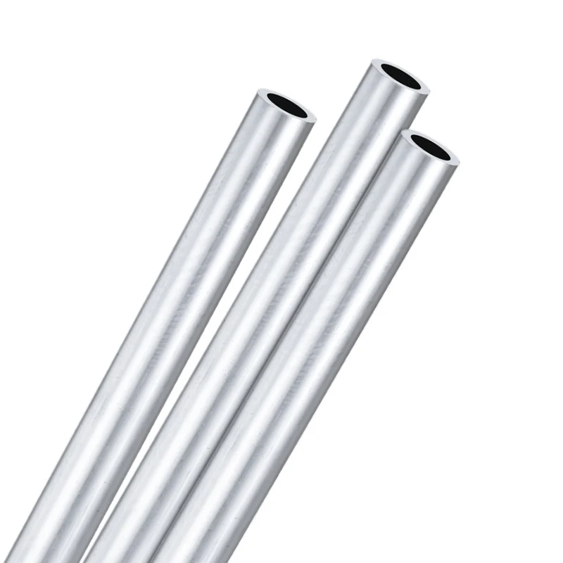 3-Pack 6063 Aluminum Round Tube, 12mmx18mm(IDxOD) 300mm Length Straight Tubing