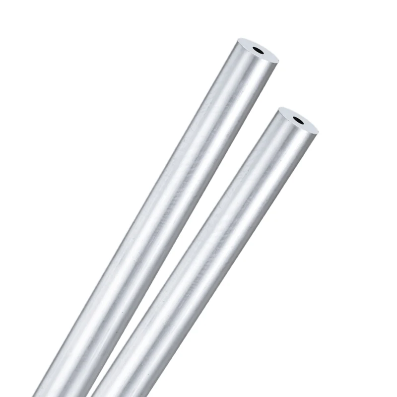 2-Pack 6063 Aluminum Round Tube, 5mmx18mm(IDxOD) 300mm Length Straight Tubing