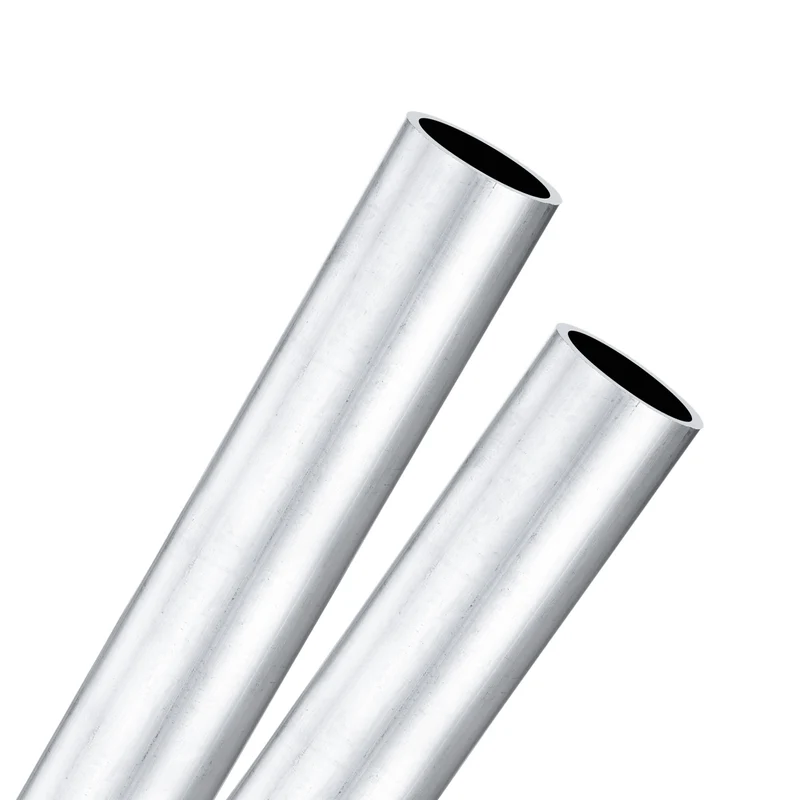 2-Pack 6063 Aluminum Round Tube, 17mmx20mm(IDxOD) 300mm Length Straight Tubing