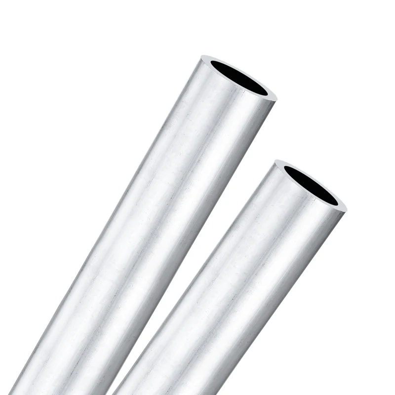 2-Pack 6063 Aluminum Round Tube, 15mmx20mm(IDxOD) 300mm Length Straight Tubing