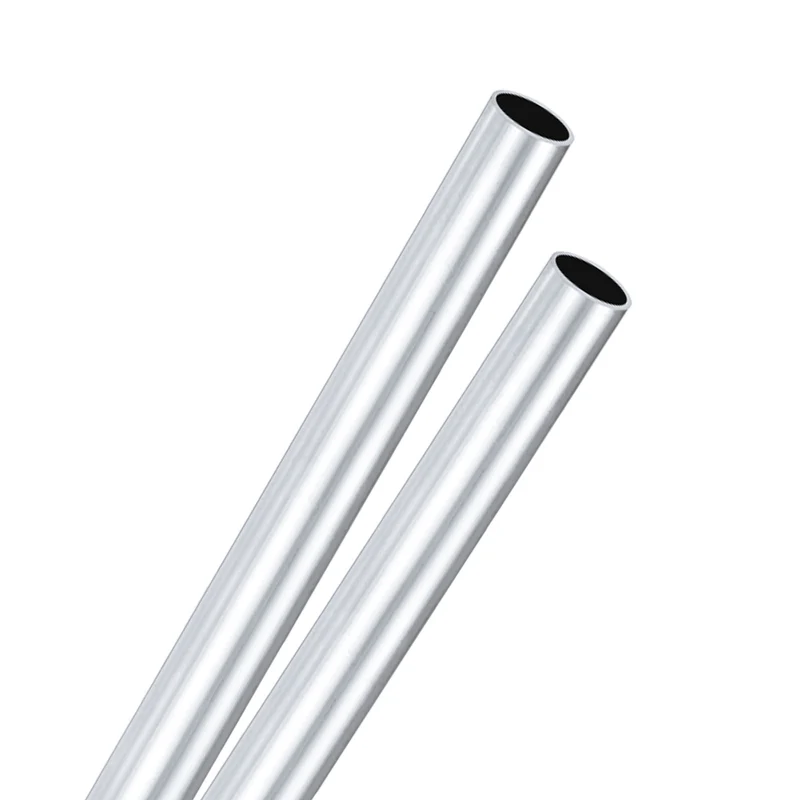 2-Pack 6063 Aluminum Round Tube, 12mmx14mm(IDxOD) 300mm Length Straight Tubing