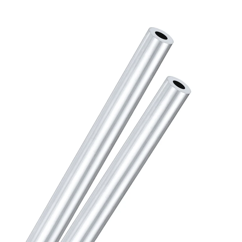 2-Pack 6063 Aluminum Round Tube, 8mmx14mm(IDxOD) 300mm Length Straight Tubing