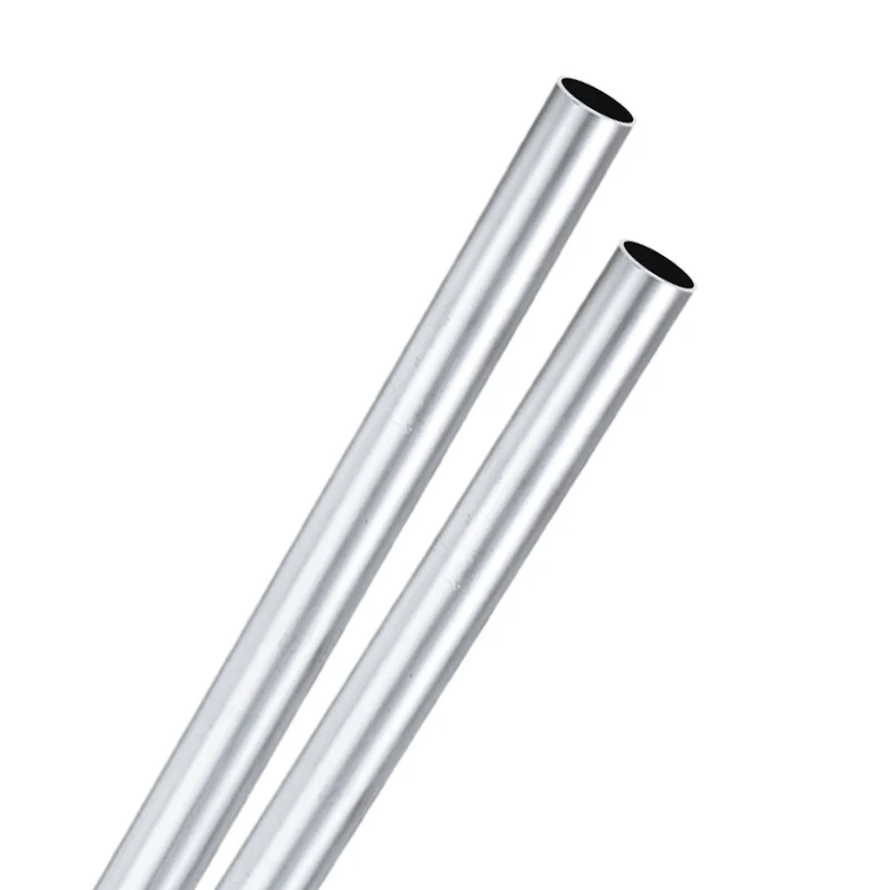 2-Pack 6063 Aluminum Round Tube, 11mmx13mm(IDxOD) 300mm Length Straight Tubing