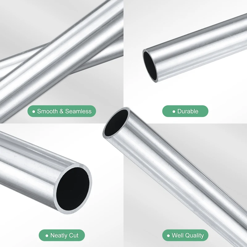 1-Pack 6063 Aluminum Round Tube, 18mmx21mm(IDxOD) 300mm Length Straight Tubing
